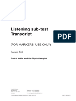 Listening Test 2 Transcripts All Professions 2014 PDF