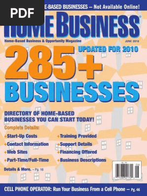 Home Business Magazine June 2010