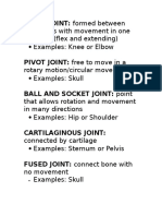 Joint Definitions 2