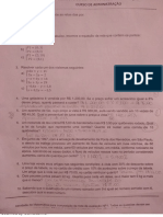 Exercicio de Matematica