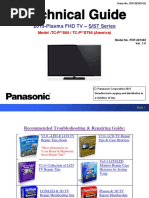 Panasonic Plasma FHD TV S & ST Series Technical Guide 2013