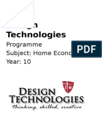 year 10 home economics work programme