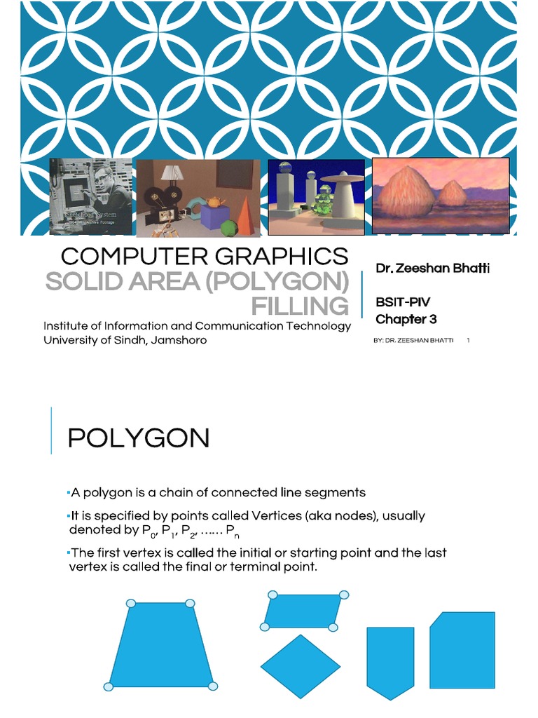Computer Graphics - Chapter 3 Solid Area Polygon Filling | PDF