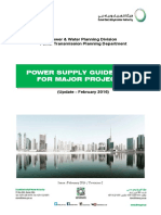 DEWA Power Supply Guidelines For Major Project 2016