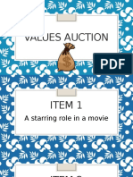 values auction