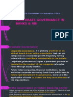 Corporate Governance & Business Ethics - Rbi & Banks