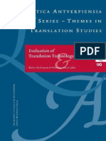 Linguistica Antverpiensia No8 2009 Evaluation of Translation Technology