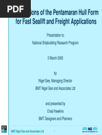 Download Applications of the Pentamaran Hull Form for Fast Sealift and Freight Applications - Gee 2005 by haujes SN307618198 doc pdf