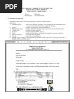 Soal Ujian Praktek TIK SMP Microsoft Word