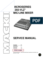 Mackie 1202-VLZ Service Manual & Schematics