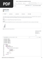 Staircase - Challenge - Warmup - Algorithms - HackerRank