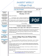 College Prep Parent Weekly 04 04