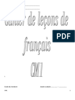 Lecons de Francais Cm1 Eleve