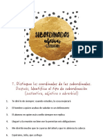 Adjetivas Ejercicios de Clase PDF