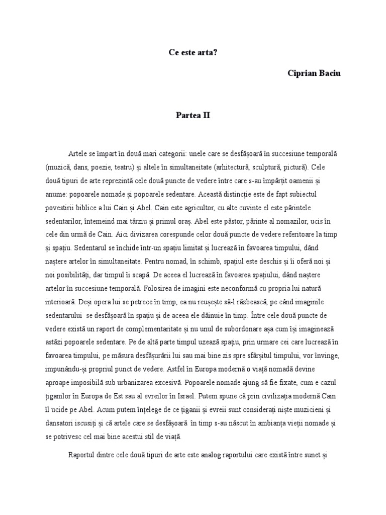 Ce Este Arta Partea 2