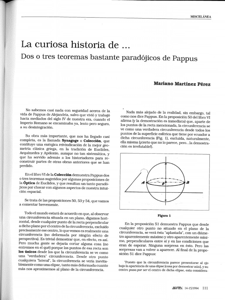 Problema Del Pappus | PDF