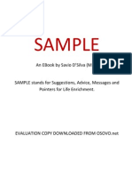 Sample: An Ebook by Savio D'Silva (M.S.)