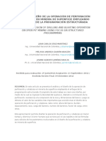 Análisis y Diseño de La Operación de Perforación y Voladuras en Minería de Superficie Empleando El Enfoque de La Programación Estructurada