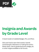 Junior Girl Scout Badge Placement Guide | PDF | Sports & Recreation