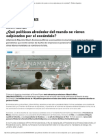 ¿Qué Políticos Alrededor Del Mundo Se Vieron Salpicados Por El Escándalo_ - Política Argentina