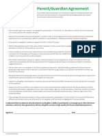 Parent Guardian Agreement Form Bilingual