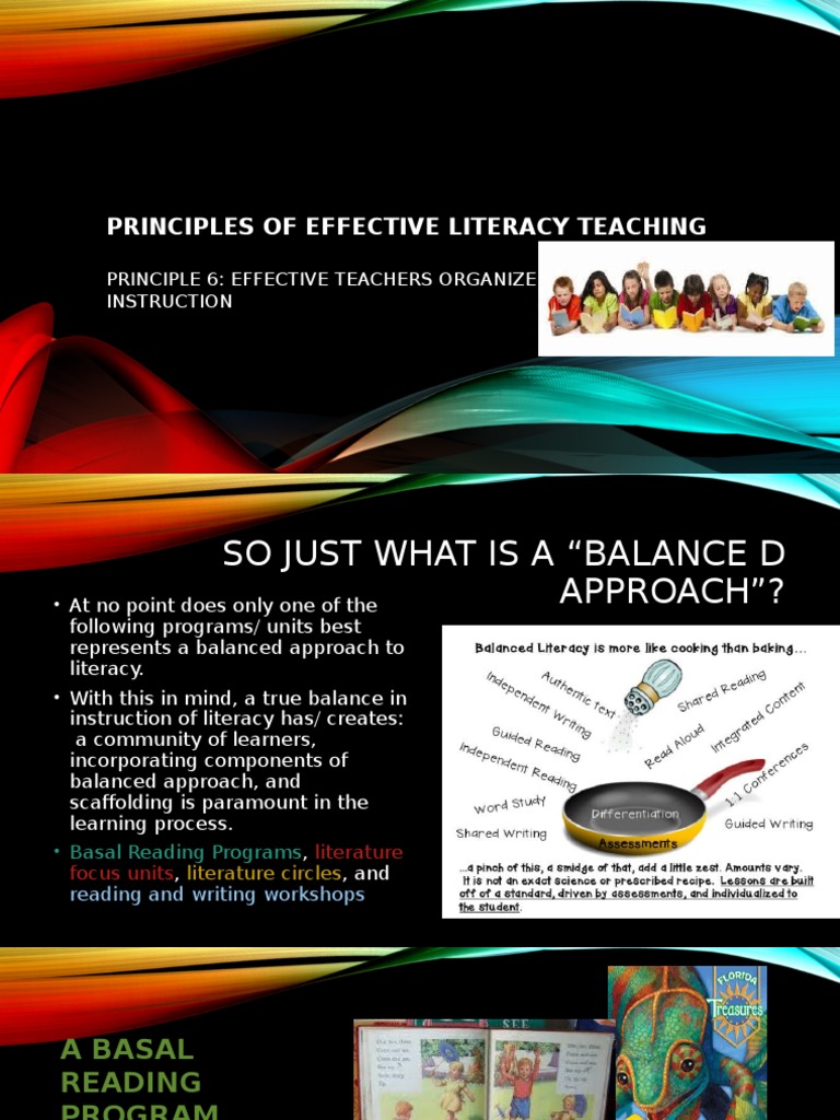 Effective Literacy Teaching Principles | PDF | Phonics | Reading (Process)