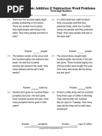 Worksheetworks Basic Addition Subtraction Word Problems 1