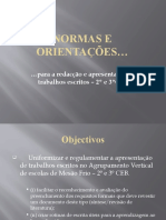 Normas e Orientações 2º e 3º CEB