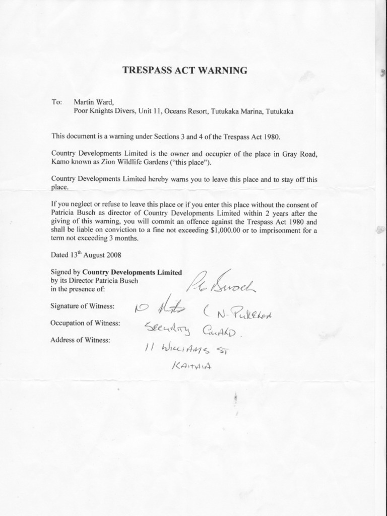 Trespass Case Study