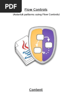 Asterisk Patterns Using Flow Controls (Java)