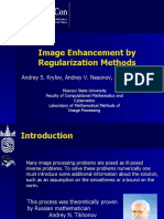 Image Enhancement by Regularization Methods