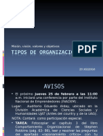 Tipos de Organizaciones