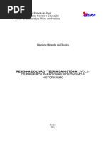 Resenha - Teoria Da História - II.os Primeiros Paradigmas-Positivismo e Historicismo