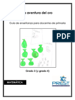 La Aventura Del Oro, Guía de Enseñanza para Profesores de Primaria en Matemáticas