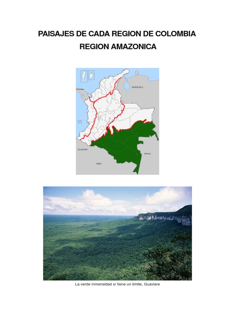 Paisajes de las Regiones de Colombia | PDF | Colombia | Geomorfología