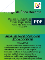 Cdigo de Etica de Un Docente