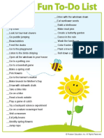 Spring Fun Checklist