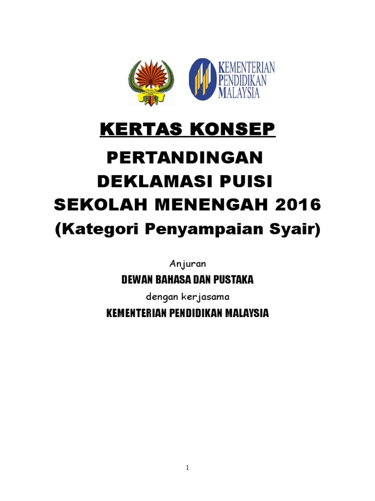 Gratis Download Gambar Kertas Konsep Pert Syair Sek Menengah Keren Siap 1 Doc Terkeren by Cikimm.com