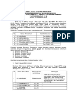 Berita Acara Evaluasi Penawaran Reagensia