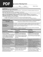 ED 345 Calvin College Lesson Planning Form