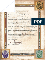 Carta Hogwarts