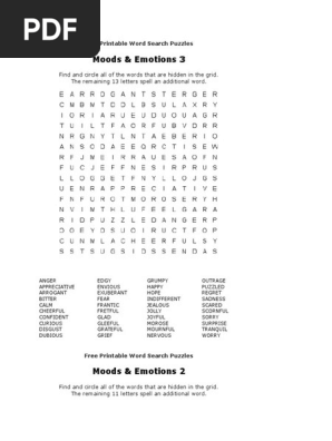 Free Printable Word Search Puzzles