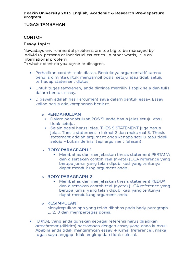 Thesis Statement Contoh - Thesis Title Ideas for College