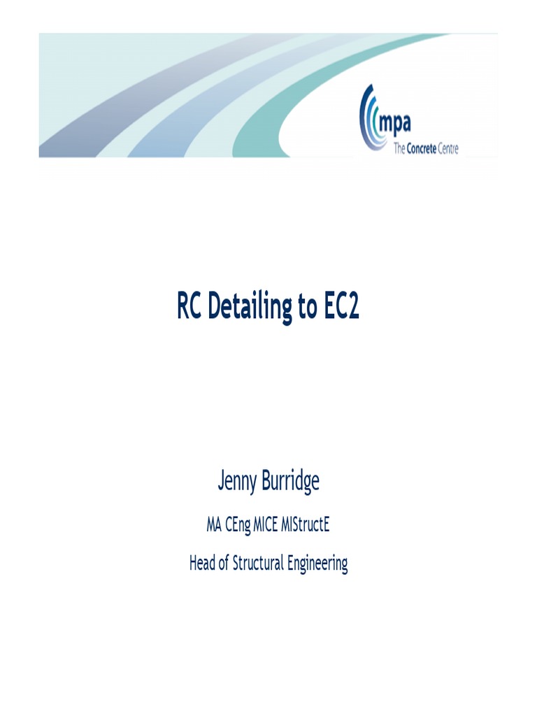 RC Detailing To EC2 | PDF | Strength Of Materials | Materials Science
