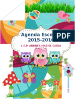 Agenda Escolar 2015 1016 Editable Andrea
