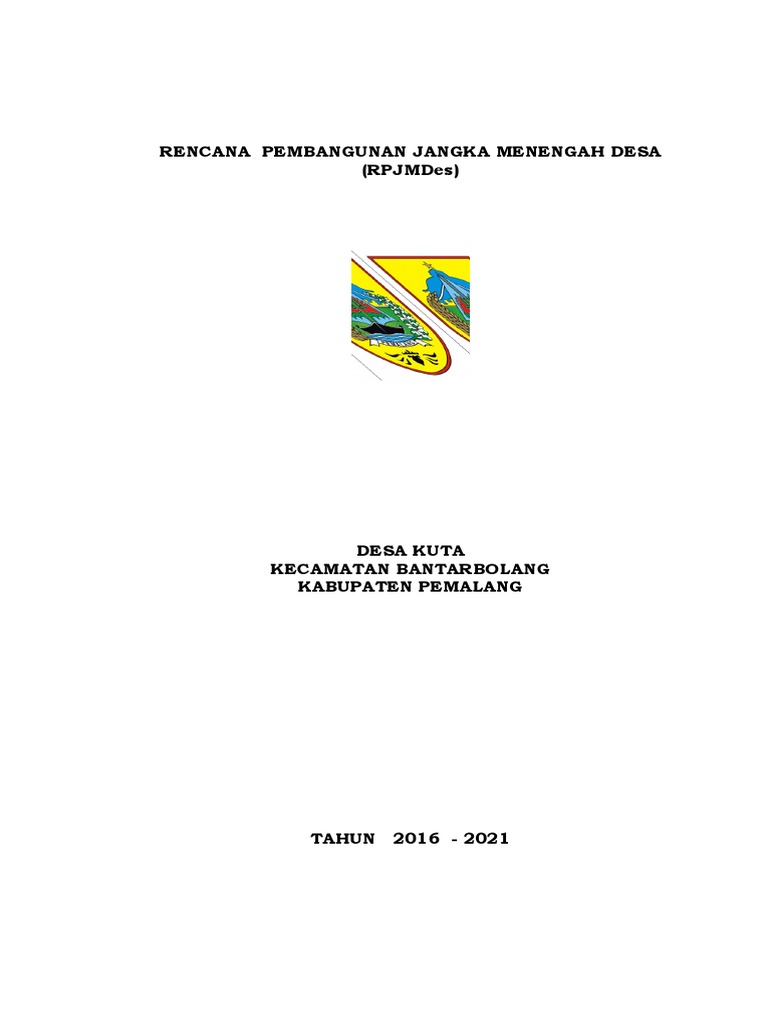 RPJMDes Kuta 2016-2021: Rencana Strategis Desa | PDF | Pengelolaan ...