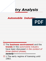 Industry Analysis (Auto Industry)
