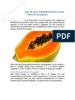 Aprende A Bajar de Peso Saludablemente Con La Dieta de La Papaya