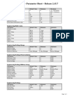 18 Series - Parameter Sheet - Release 2.15.7: Print Settings