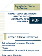Non Lymphatic Filaria Infection: Parasitology Department Medical Faculty University of North Sumatera